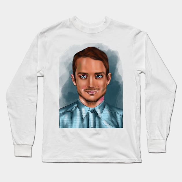 Elijah Wood Long Sleeve T-Shirt by Svetlana Pelin